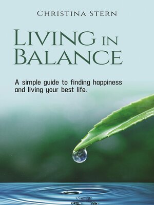 cover image of LIVING IN BALANCE